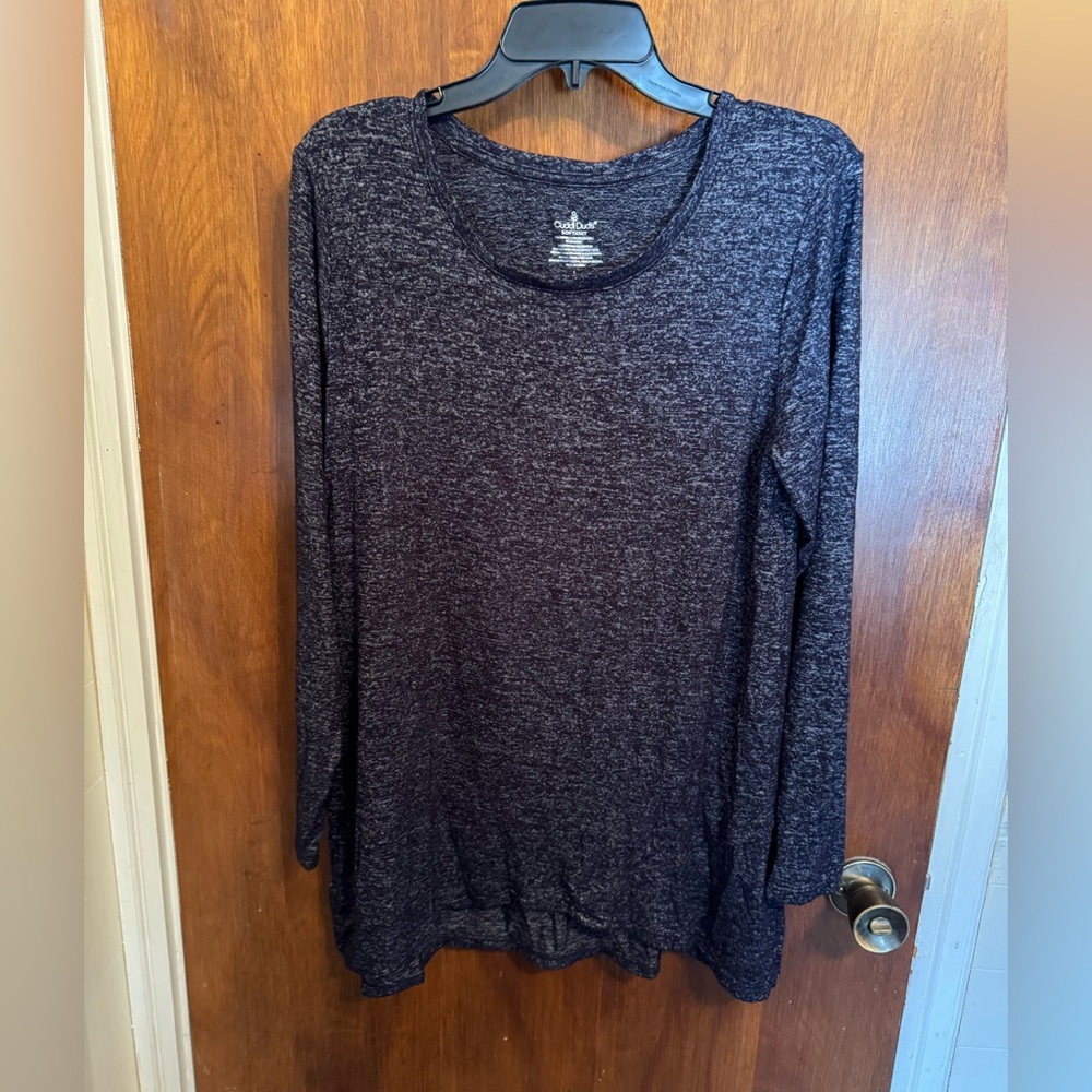 Cuddl Duds long sleeve crew neck sweater, size large, excellent used condition